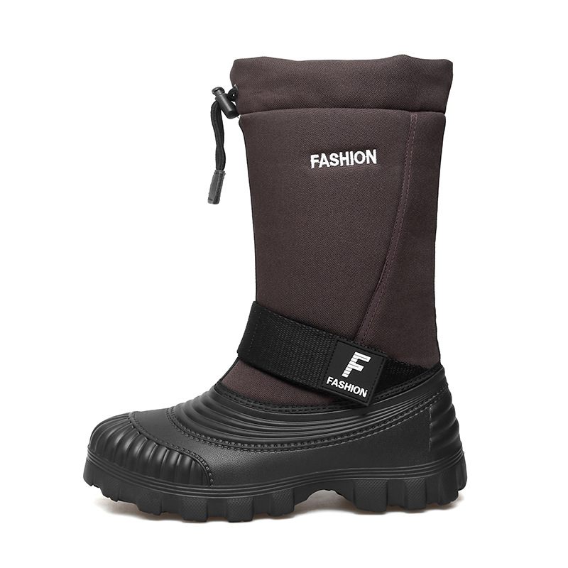 Διασυνοριακές ρωσικές χειμερινές μπότες χιονιού με επένδυση από φλις, ζεστές για εξωτερικούς χώρους, ανδρικές μπότες AliExpress εξωτερικού εμπορίου μιας γενιάς