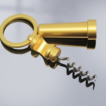 Többfunkciós kreatív borosüvegnyitó kulcstartó, 3 színben kapható, cinkötvözetből készült kreatív üvegnyitó borkiegészítő