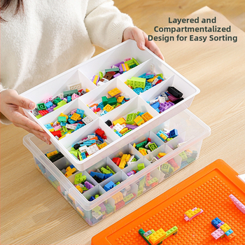 Lego Επιτραπέζιο Κουτί Αποθήκευσης Δομικών Στοιχείων Κουτιού Αποθήκευσης Ταξινόμηση Μέρη Ταξινόμηση Υποδιαμέρισμα Παιδικό Κουτί Αποθήκευσης Παιχνιδιών