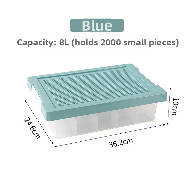 Lego asztali tárolódoboz építőkockák tárolódoboz alkatrészek osztályozás rendezés alrekesz gyermekjáték tárolódoboz