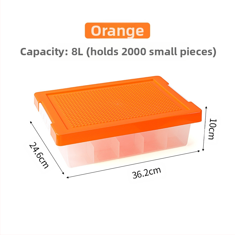 Lego asztali tárolódoboz építőkockák tárolódoboz alkatrészek osztályozás rendezés alrekesz gyermekjáték tárolódoboz