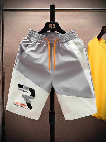 Καλοκαιρινά σορτς εξωτερικού εμπορίου για άνδρες, παντελόνι πέντε σημείων σε κινέζικο στιλ, λεπτό, casual παντελόνι πέντε σημείων, ρετρό, εθνικό παντελόνι μόδας για την παραλία