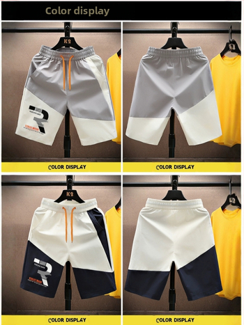 Καλοκαιρινά σορτς εξωτερικού εμπορίου για άνδρες, παντελόνι πέντε σημείων σε κινέζικο στιλ, λεπτό, casual παντελόνι πέντε σημείων, ρετρό, εθνικό παντελόνι μόδας για την παραλία