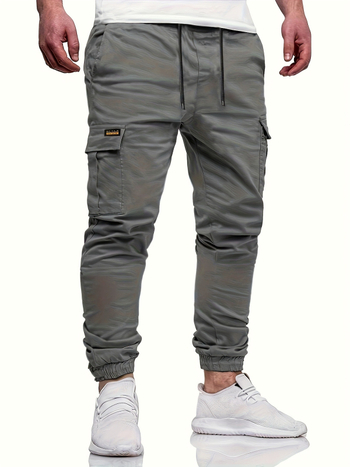 Férfi lezser szabadidőnadrág, cargo nadrág, külföldi kereskedelmi stílus, 2025-ös ifjúsági stílus, lélegző, mosógépben mosható