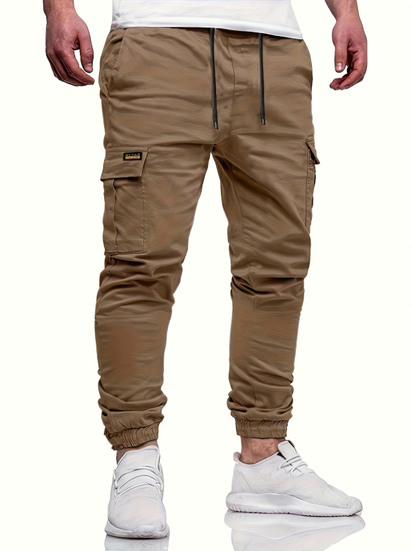 Férfi lezser szabadidőnadrág, cargo nadrág, külföldi kereskedelmi stílus, 2025-ös ifjúsági stílus, lélegző, mosógépben mosható