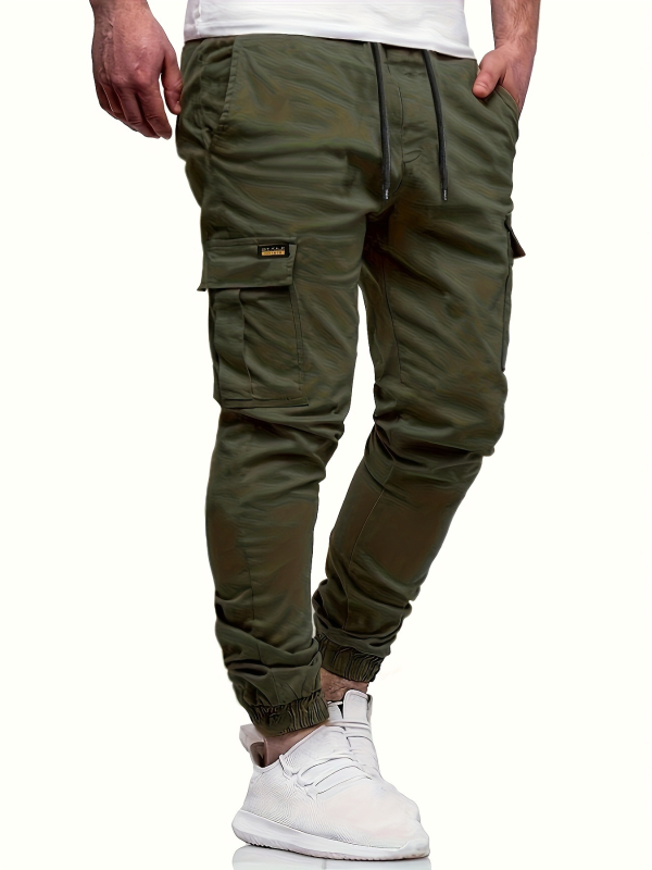 Férfi lezser szabadidőnadrág, cargo nadrág, külföldi kereskedelmi stílus, 2025-ös ifjúsági stílus, lélegző, mosógépben mosható