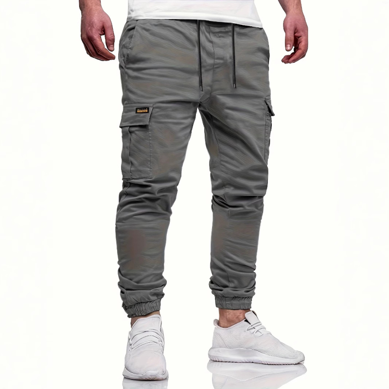 Férfi lezser szabadidőnadrág, cargo nadrág, külföldi kereskedelmi stílus, 2025-ös ifjúsági stílus, lélegző, mosógépben mosható
