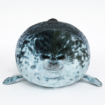 Νέο καφέ μαξιλάρι με φώκια της Ιαπωνίας, ζυμαρικά, κούκλα με φώκια, λούτρινο παιχνίδι για ενυδρείο