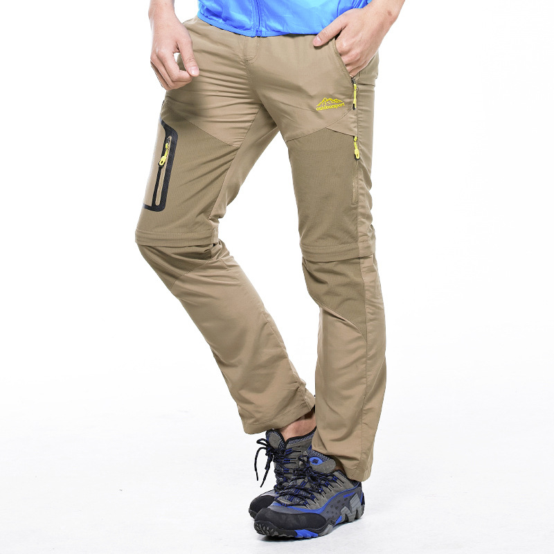 Мъжки бързосъхнещи панталони за външен вид, бързосъхнещи панталони, подвижни водоустойчиви и ветроустойчиви туристически панталони, ежедневни щурмови панталони, къси, промоция