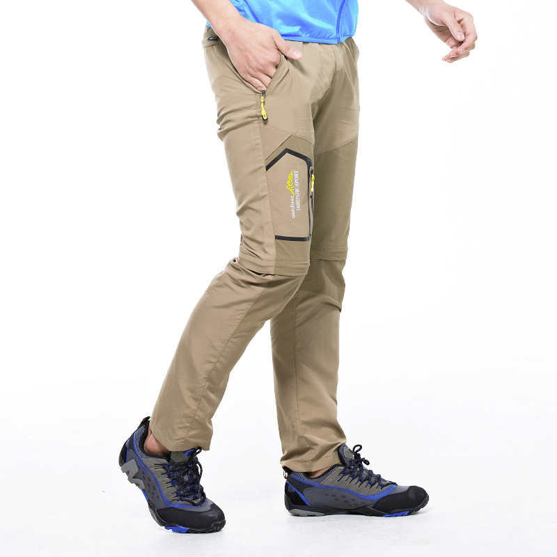 Мъжки бързосъхнещи панталони за външен вид, бързосъхнещи панталони, подвижни водоустойчиви и ветроустойчиви туристически панталони, ежедневни щурмови панталони, къси, промоция