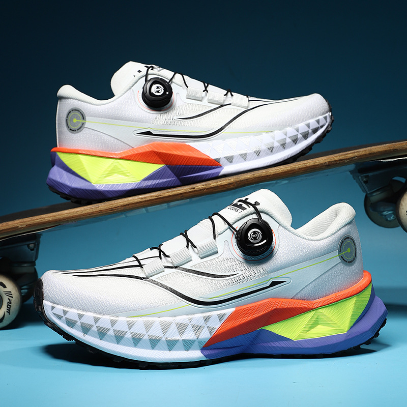 Páros futócipők 2025 Nyár Új puha talpú, lélegző hálós cipők Nagy rugalmasságú párnázású, kopásálló technológiájú gombos sportcipők