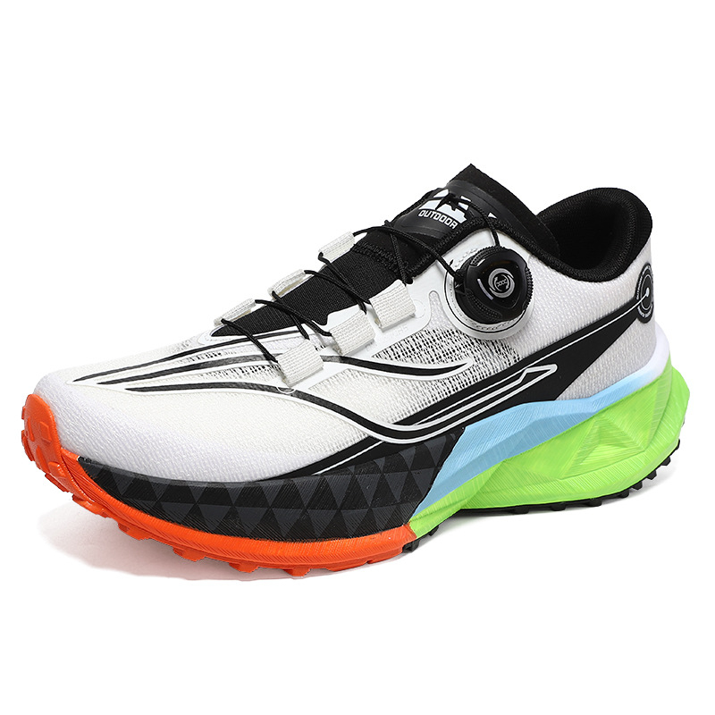 Páros futócipők 2025 Nyár Új puha talpú, lélegző hálós cipők Nagy rugalmasságú párnázású, kopásálló technológiájú gombos sportcipők