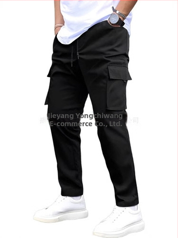 Americký štýl letné nové prané osobnosti trendy rovné nohavice módne pouličné voľné ležérne dlhé nohavice všestranné unisex
