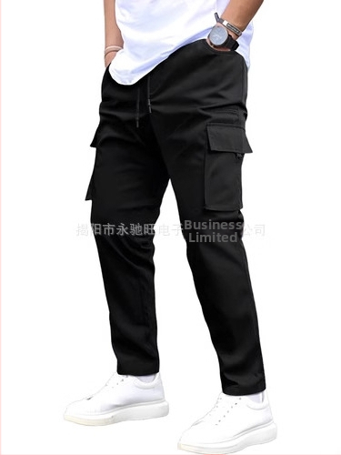 Americký štýl letné nové prané osobnosti trendy rovné nohavice módne pouličné voľné ležérne dlhé nohavice všestranné unisex
