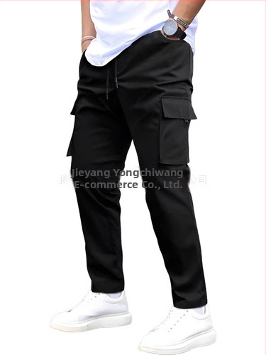 Americký štýl letné nové prané osobnosti trendy rovné nohavice módne pouličné voľné ležérne dlhé nohavice všestranné unisex