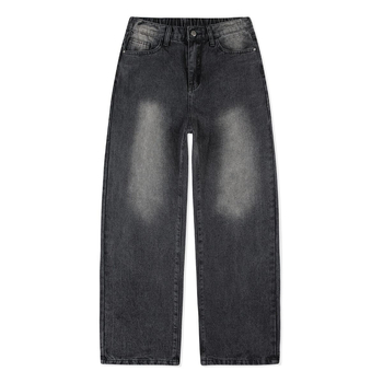 2025 Зимни удебелени дънкови панталони Мъжки есенни измити експлозии American High Street Ретро прави панталони Широки панталони