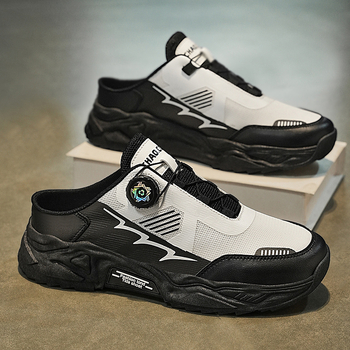 Baotou félpapucs férfiaknak 2025 új nyári külső ruházat lélegző ifjúsági nagy méret 46 egylábas sarok nélküli szandál