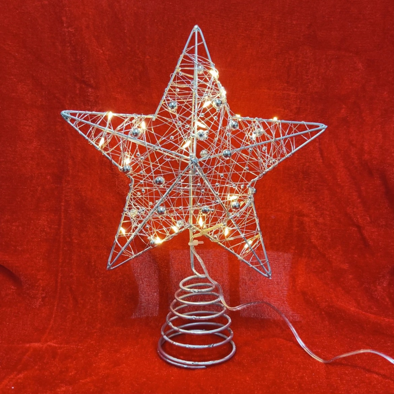 Karácsonyfa teteje csillag fa teteje csillag karácsony ötágú csillag vascsillag karácsonyfadíszek forrás