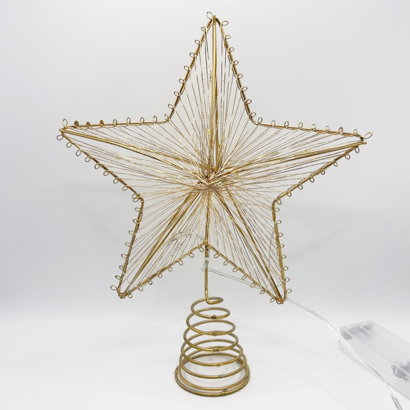 Karácsonyfa teteje csillag fa teteje csillag karácsony ötágú csillag vascsillag karácsonyfadíszek forrás