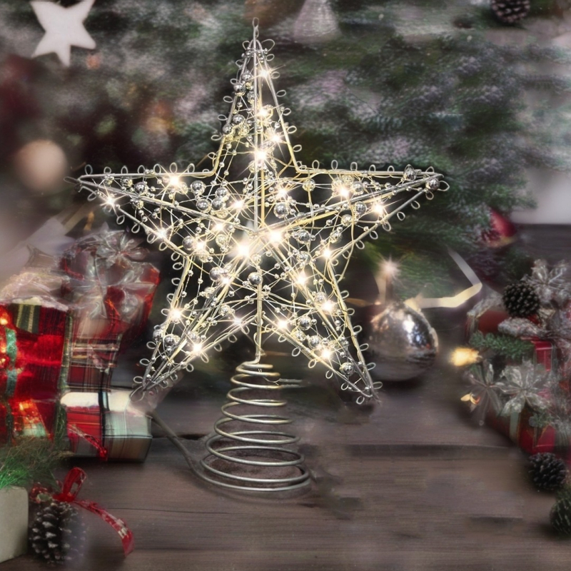 Karácsonyfa teteje csillag fa teteje csillag karácsony ötágú csillag vascsillag karácsonyfadíszek forrás