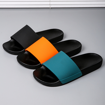 Modne uniseks papuče s otvorenim prstima, jednobojne, PVC materijal, neklizajuće, otporne na habanje, univerzalne kupaonske papuče za unutarnju i vanjsku upotrebu