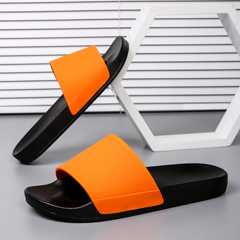 Modne uniseks papuče s otvorenim prstima, jednobojne, PVC materijal, neklizajuće, otporne na habanje, univerzalne kupaonske papuče za unutarnju i vanjsku upotrebu