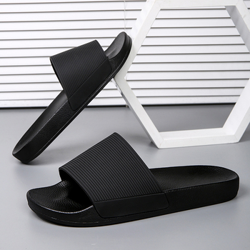 Modne uniseks papuče s otvorenim prstima, jednobojne, PVC materijal, neklizajuće, otporne na habanje, univerzalne kupaonske papuče za unutarnju i vanjsku upotrebu