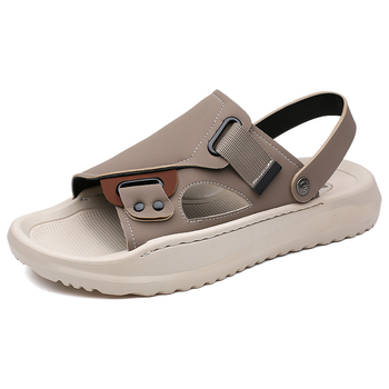 Χονδρικές παντόφλες μεγάλου μεγέθους 2025 Καλοκαιρινά νέα σανδάλια ανδρών με χοντρή σόλα, casual παπούτσια θαλάσσης, ανδρικά παπούτσια εξωτερικής χρήσης διπλής χρήσης, σανδάλια και παντόφλες