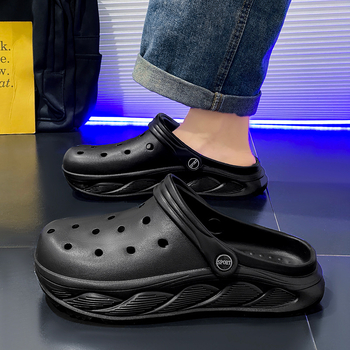 Ανδρικά παπούτσια Hole Shoes Καλοκαιρινά, μισής στήριξης, αναπνεύσιμα, αναπνεύσιμα, παντόφλες Baotou, παντόφλες εξωτερικού χώρου, ανδρικά σανδάλια, παντόφλες, χονδρική πώληση