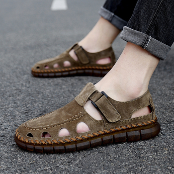 Határokon átnyúló, plus size 92225 Hétköznapi férfi szandálok Férfi szandálok Univerzális férfi cipők Férfi szabadtéri, lusta cipők Bebújós