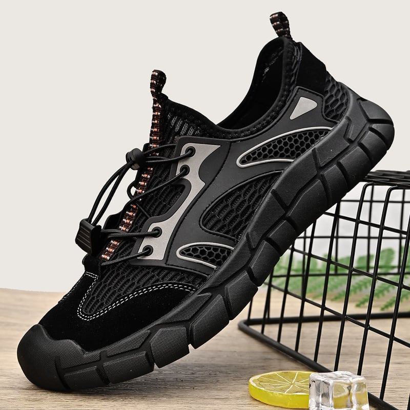 Pantofi de plajă casual pentru bărbați, pantofi de vară 2024, stil nou, cu talpă moale, respirabil, antiderapant, pentru exterior, pantofi de plajă