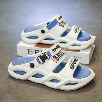 Παντόφλες Coconut για άνδρες, καλοκαιρινές εξωτερικές φόρμες, με χοντρή σόλα, αντιολισθητικά, δύο ζευγάρια σανδάλια οδήγησης, ανδρικά σανδάλια παραλίας που προσφέρουν αίσθηση αδράνειας.