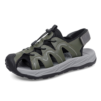 Külkereskedelmi nagy méretű férfi alkalmi szandálok kültéri strandcipők mosolygós arc sokoldalú divatos férfi cipők 46-os méret nyári csúszásgátló cipők