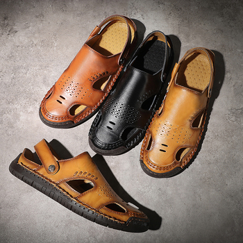 Pantofi de plajă de vară pentru bărbați, de primăvară 2024, sandale casual noi pentru bărbați, papuci respirabili