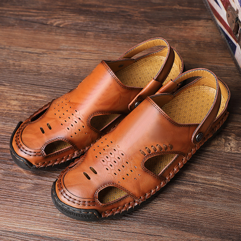 Pantofi de plajă de vară pentru bărbați, de primăvară 2024, sandale casual noi pentru bărbați, papuci respirabili