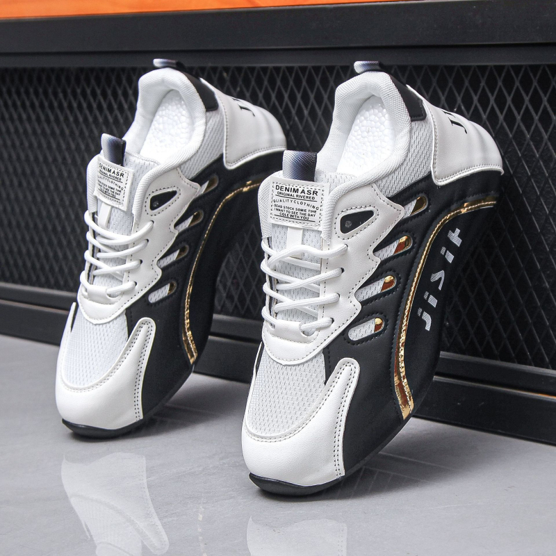 Férfi cipők 2025 Tavaszi új alkalmi cipő Férfi divatos, minden mérkőzéshez illő munkaruházat Torre cipők Lélegző divatos cipők