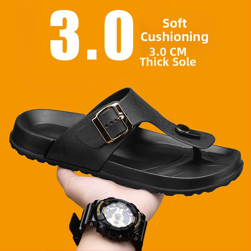 Meeste plätud 2025. aasta suvised uue stiili plätud paksu tallaga vabaaja libisemiskindlad kulumiskindlad meeste rannasandaalid suured suurused