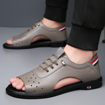 Férfi szandálok Nyári Új Alkalmi Puha Talpú Csúszásgátló Strandcipők Férfi Trendi Római Szandálok Cipők Férfi Nagykereskedelem