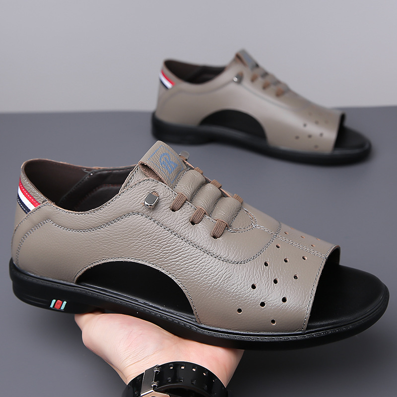 Férfi szandálok Nyári Új Alkalmi Puha Talpú Csúszásgátló Strandcipők Férfi Trendi Római Szandálok Cipők Férfi Nagykereskedelem