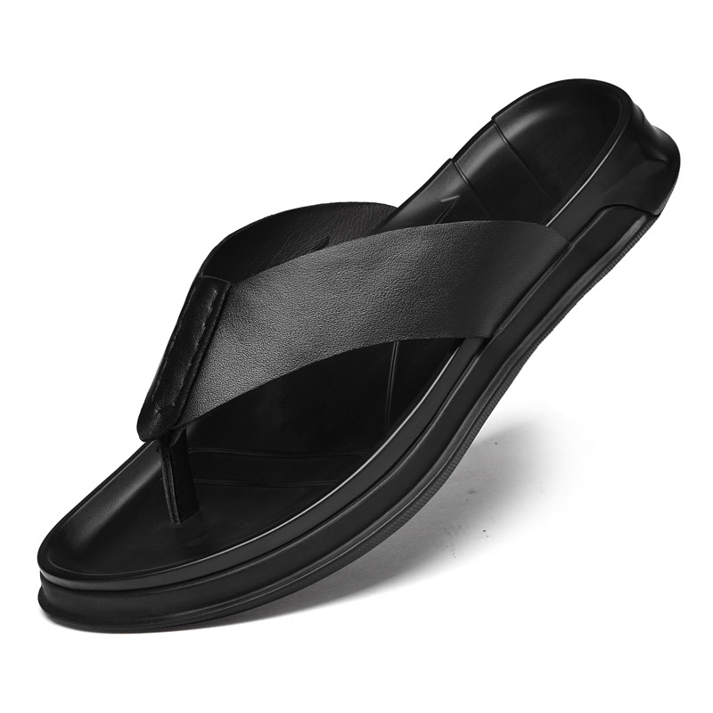 Nyári új, nagy méretű, csúszásmentes, kültéri, férfiaknak való strandcipők, hétköznapi külső viselet, személyre szabott szandálok, kényelmes és lélegző papucsok