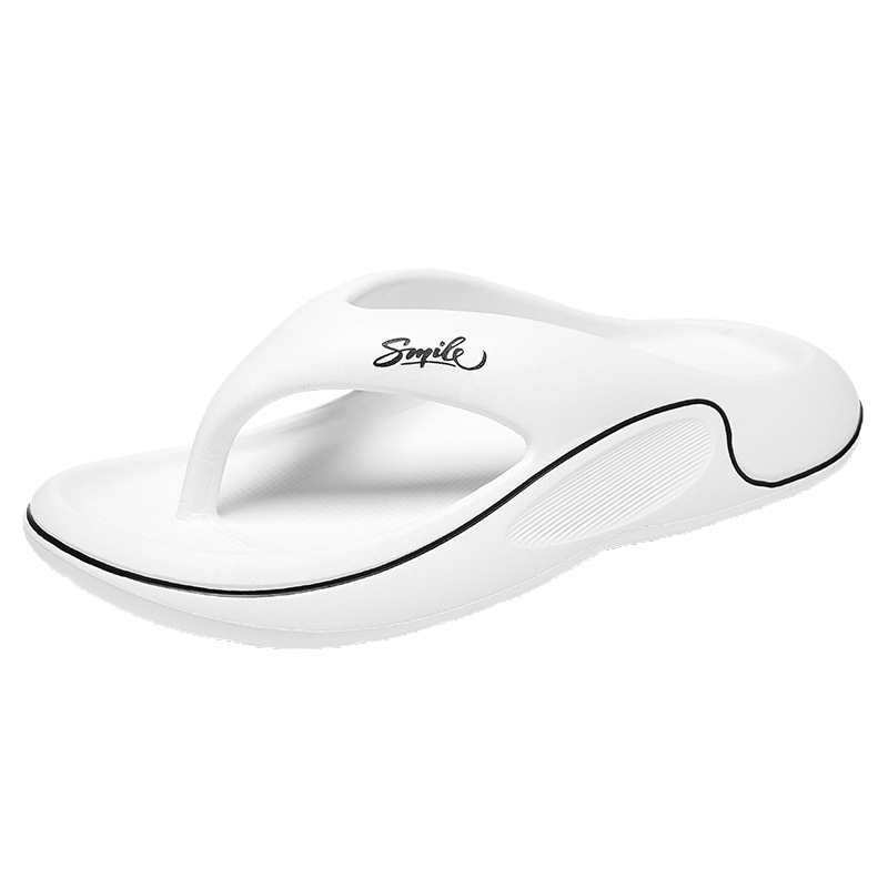 Dung Flip Flops pentru bărbați, vară, fund gros, rezistent la uzură, sandale de plajă, antiderapante, ușoare, fund moale, vopsite, papuci pentru bărbați