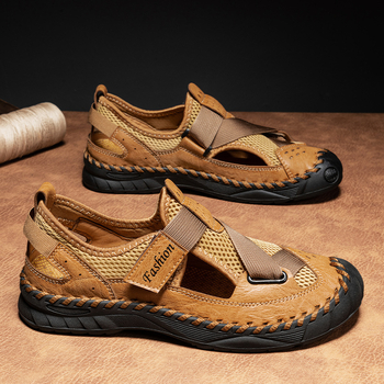 Sandale transfrontaliere pentru bărbați, vară, antiderapante, deodorant, rezistente la uzură, cu fund moale, pantofi de mașină pentru bărbați, pantofi de plajă la modă, casual, în aer liber