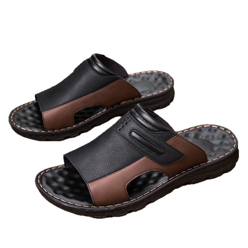 Határokon átnyúló nagy méretű szandálok 2025 új nyári férfi szandálok csúszásgátló férfi cipők külső ruházat alkalmi papucsok strandcipők divatos