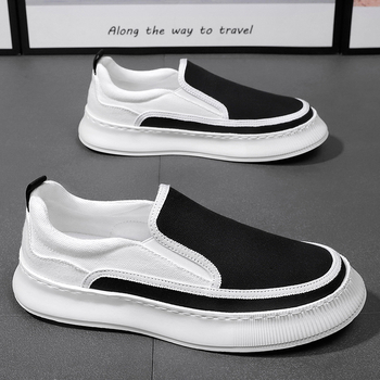 Férfi cipők Nyári Lélegző Hétköznapi Szövetcipők Hétköznapi Puha Talpú Munkahelyi Hétköznapi Lusta Sétára Bebújós Vászon Tornacipők