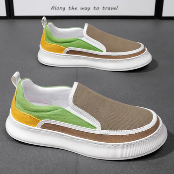 Férfi cipők Nyári Lélegző Hétköznapi Szövetcipők Hétköznapi Puha Talpú Munkahelyi Hétköznapi Lusta Sétára Bebújós Vászon Tornacipők