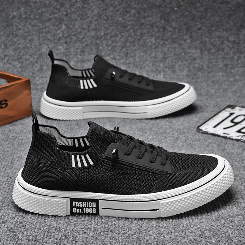 Pantofi sport pentru bărbați, pantofi de vară respirabili, plasă, casual, sport, plasă, leneși, alunecă-on, negri, moi, pantofi plat, pantofi la modă