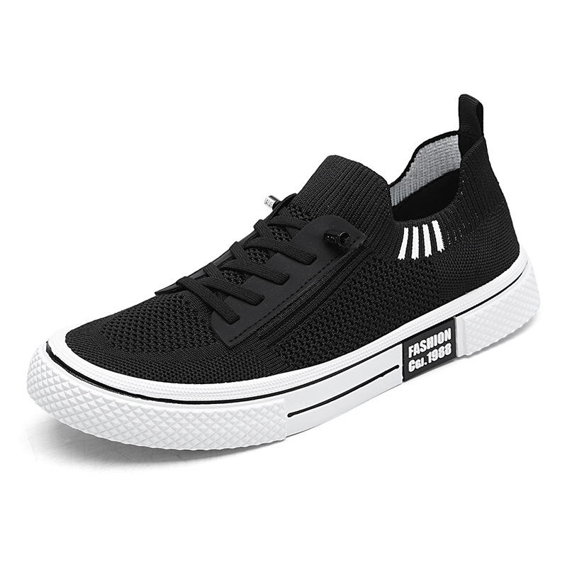 Pantofi sport pentru bărbați, pantofi de vară respirabili, plasă, casual, sport, plasă, leneși, alunecă-on, negri, moi, pantofi plat, pantofi la modă