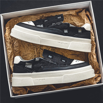 Ανδρικά παπούτσια από καμβά, καλοκαιρινά, αναπνεύσιμα, νέα, all-match, casual, φλατ παπούτσια, παπούτσια Beggar\'s Hole, μοντέρνα παπούτσια