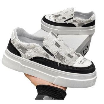 Ανδρικά παπούτσια από καμβά, καλοκαιρινά, αναπνεύσιμα, νέα, all-match, casual, φλατ παπούτσια, παπούτσια Beggar\'s Hole, μοντέρνα παπούτσια