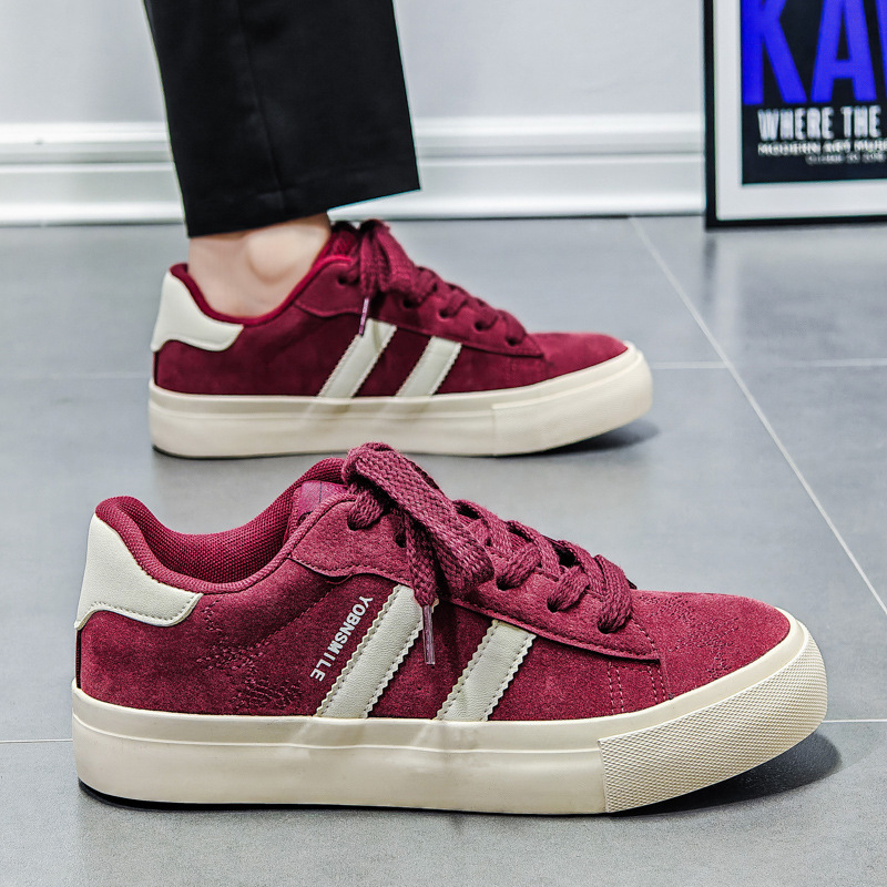 2025. gada pavasara jaunās audekla kurpes vīriešu maizes apavi modernas ikdienas kurpes retro sporta dēļu kurpes vīriešiem vairumtirdzniecība tiešraidē